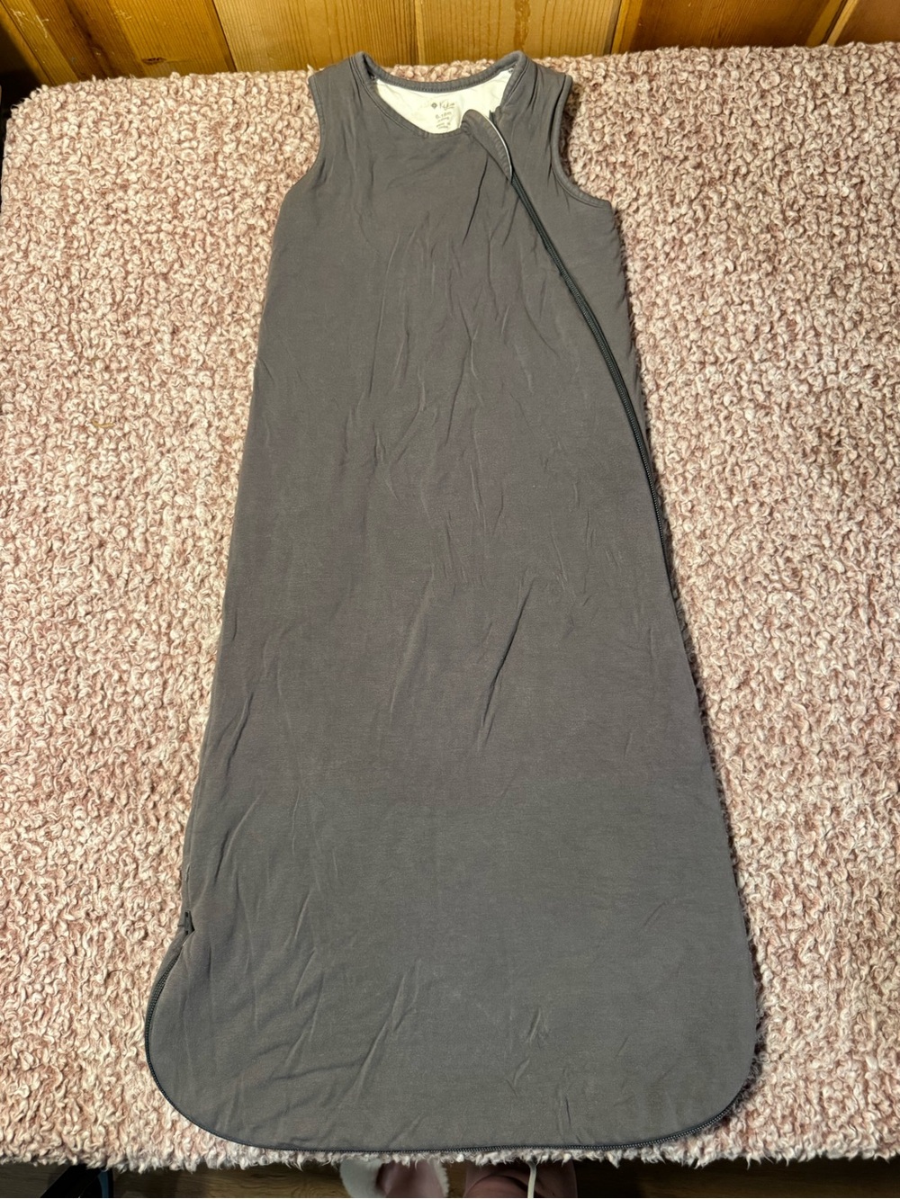 Kyte Baby Gray Sleep Sack Medium 2.5 TOG